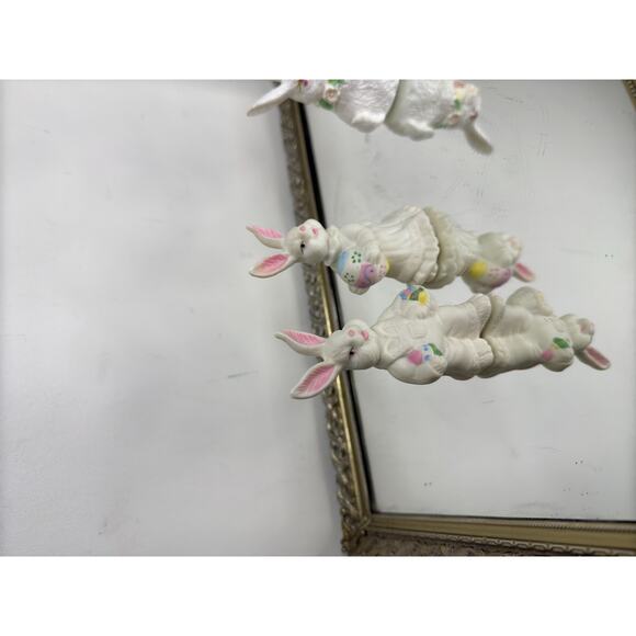 Two Sets of Vintage Easter Bunny Figurines - Picture 5 of 9